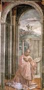 GHIRLANDAIO, Domenico Portrait of the Donor Giovanni Tornabuoni oil
